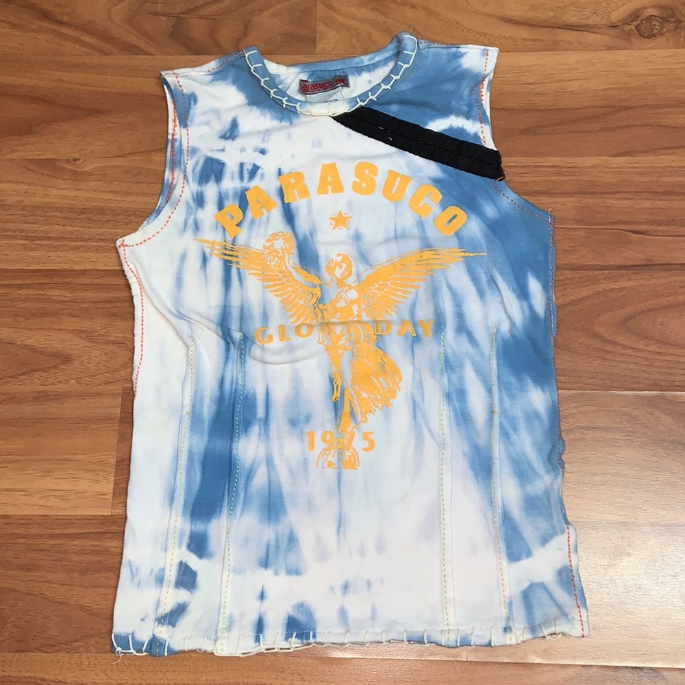 Parasuco Tie Dyed Top Stitch Tank Top